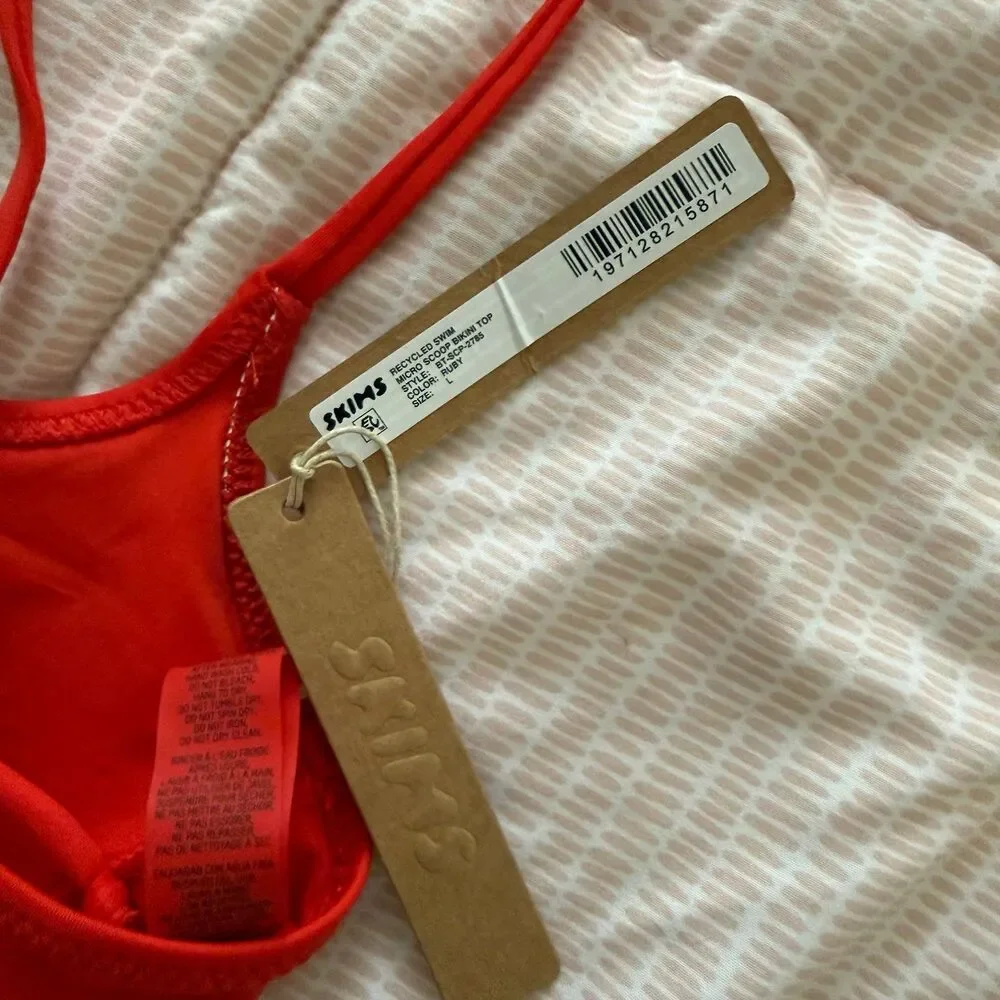 SKIMS Micro Scoop Bikini Top